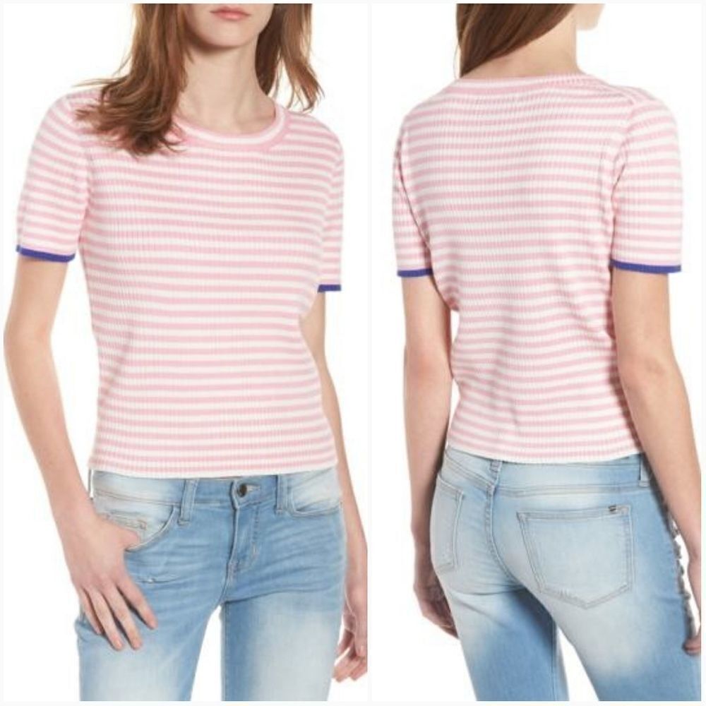 Cotton Emporium Stripe Knit Pullover Size Small